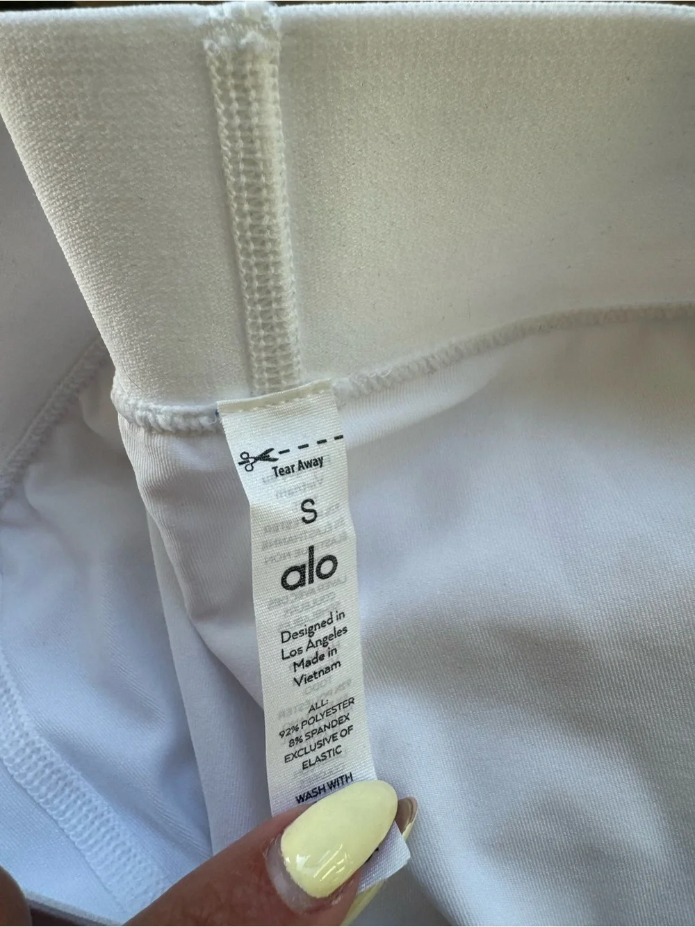 ALO Yoga White Pleated Circle Skirt